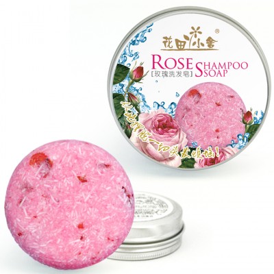 OEM Organic Essential Oil Wild Rose Shampoo Soap Bar For All Kinds Of Hair glossy hair wash