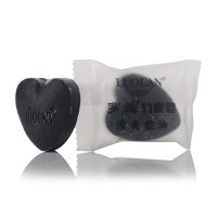 Bamboo Charcoal Soap Heart Shaped Small Guest Soap